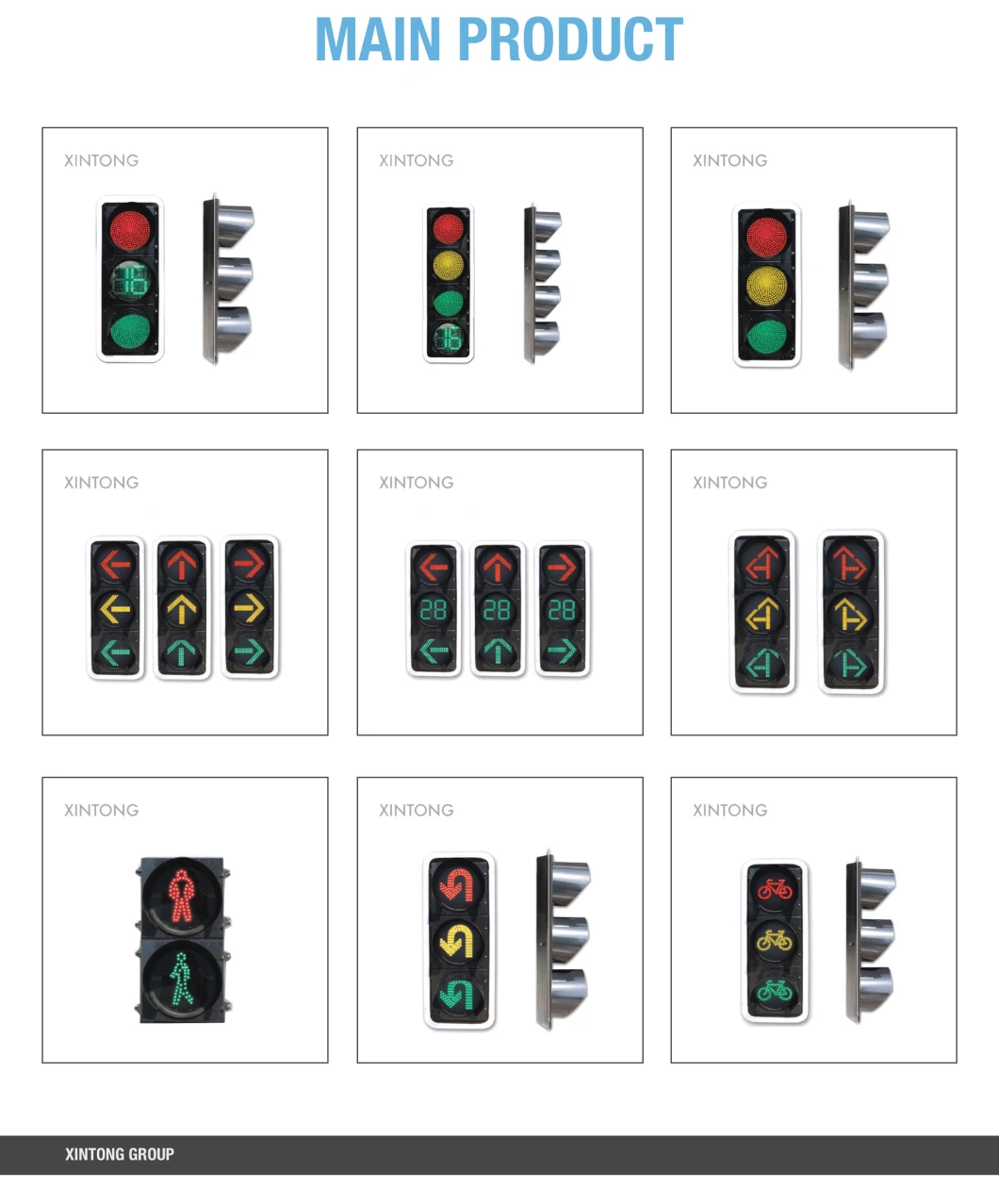 Xintong Hot Sale Solar Wireless Traffic Light Control System