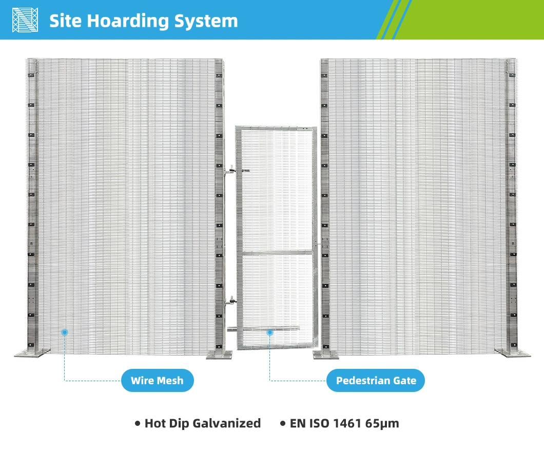 Hot DIP Galvanized 358 Wire Mesh Guard Rail for Individual Project