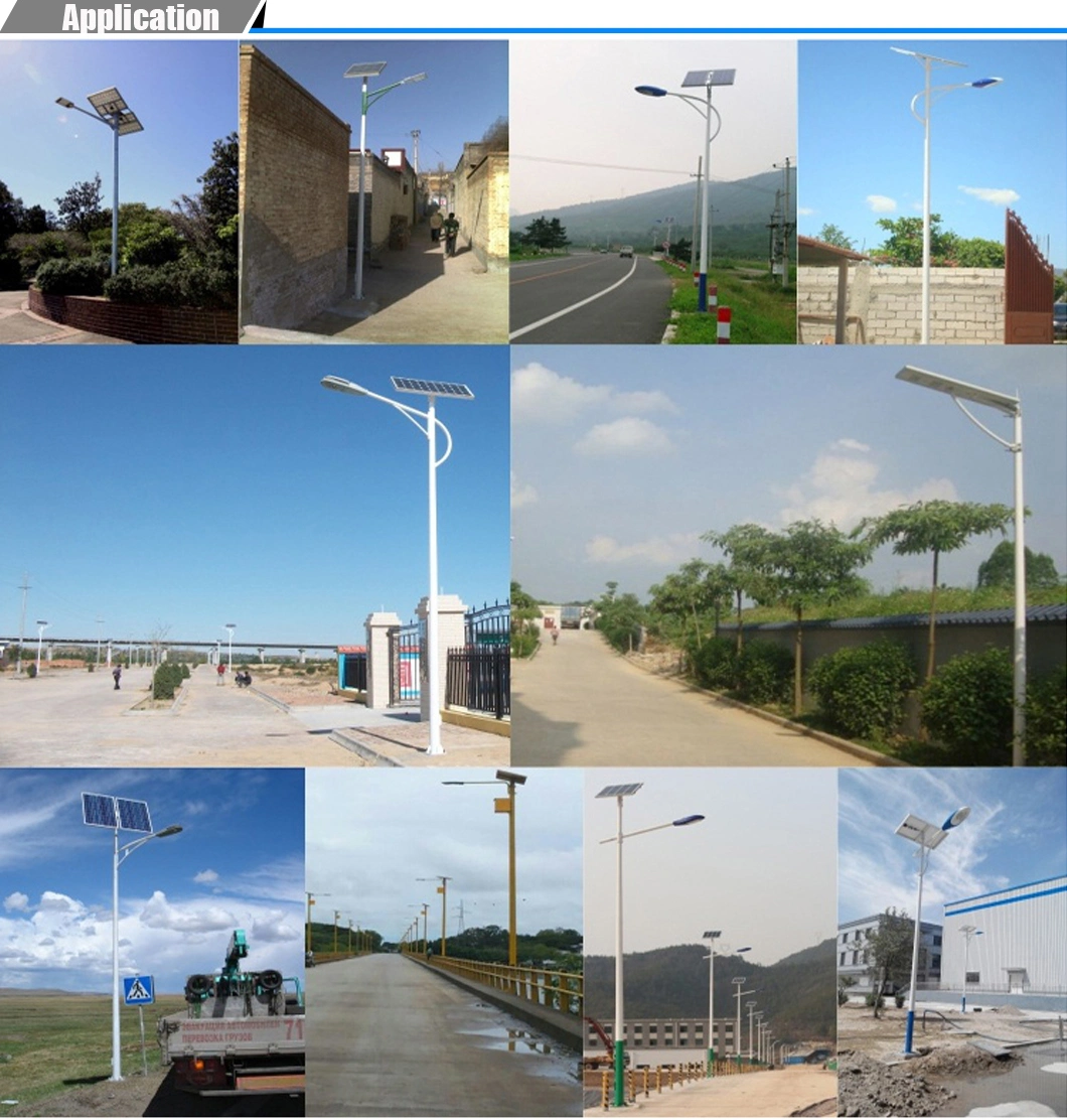 Ce ISO Steel Poles Galvanized Wind Solar Street Light Controller